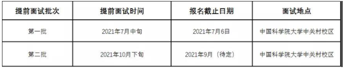 2022年中国科学院大学公共管理硕士（MPA）提前面试方案