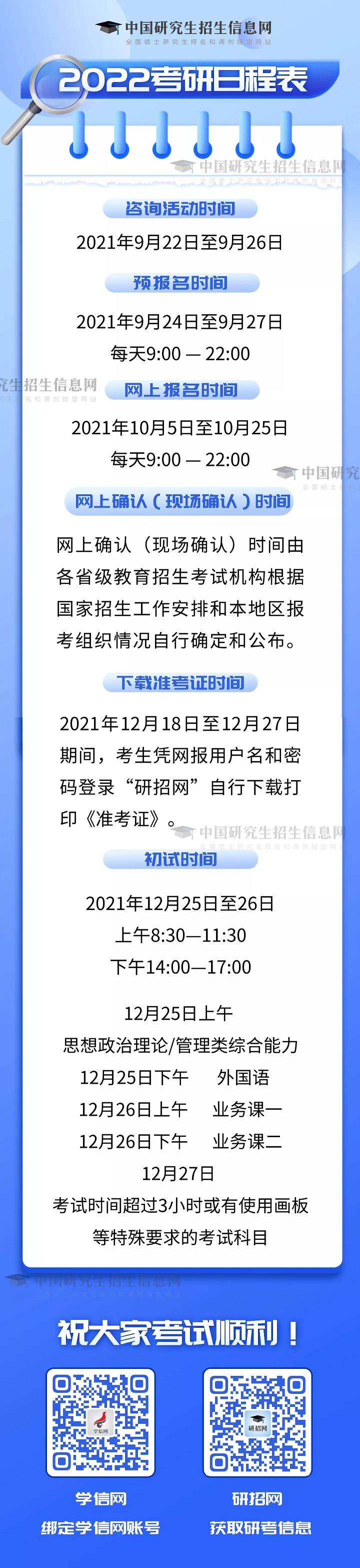 2022考研时间定了!注意,正式网报时间有变化! 2022考研时间定了!注意,正式网报时间有变化!